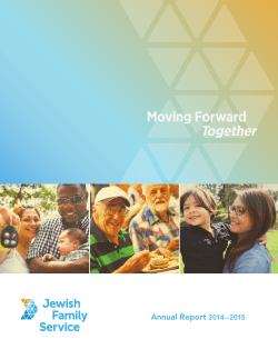 Annual Report 2014 &ndash; 2015 - Jewish Family Service of San Diego