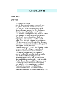 As You Like It - The Barn Playhouse