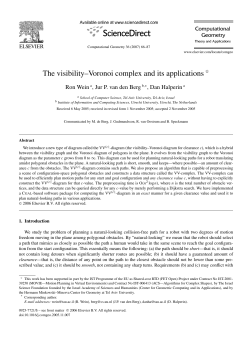 The visibility-Voronoi complex and its applications