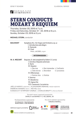 stern conducts mozart`s requiem