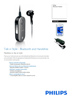 SHB1300/05 Philips Bluetooth Headset