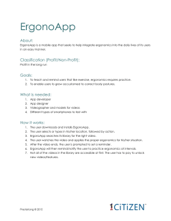 ErgonoApp - 1citizen