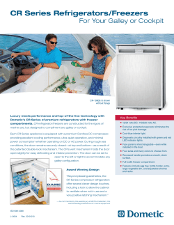 CR Series Refrigerators/Freezers
