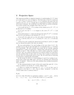 3 Projective Space
