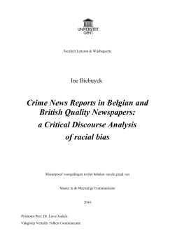 a Critical Discourse Analysis of racial bias
