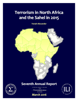 Terrorism in North Africa and the Sahel in 2015