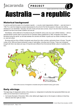 Australia &mdash; a republic