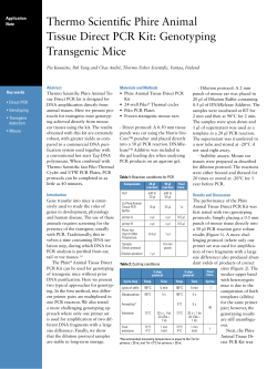 Genotyping Transgenic Mice