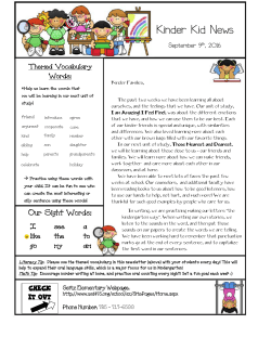 Unit 3 Newsletter