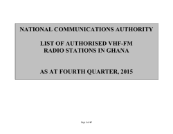 Quarter - National Communications Authority