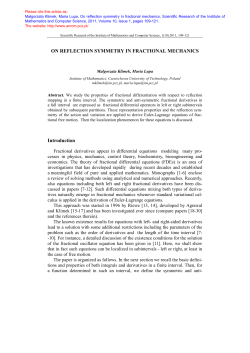 On reflection symmetry in fractional mechanics