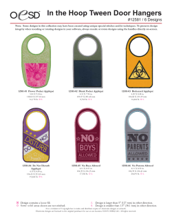 In the Hoop Tween Door Hangers