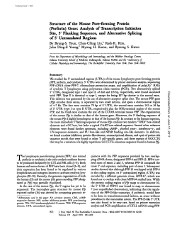 Structure of the Mouse Pore-forming Protein - JEM