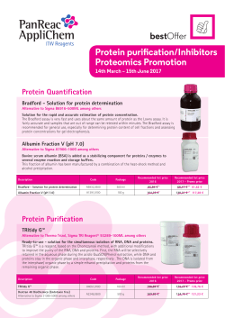 Protein purification/Inhibitors Proteomics Promotion