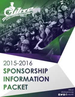 Sponsorship Packet Redesign