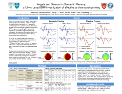 Angels and Demons in Semantic Memory: a fully