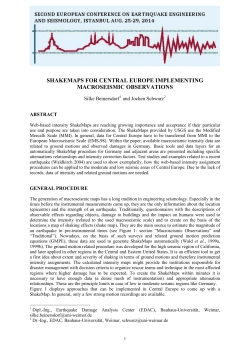 shakemaps for central europe implementing macroseismic