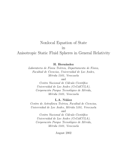Nonlocal Equation of State in Anisotropic Static Fluid