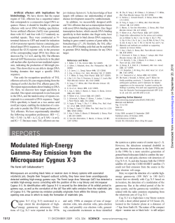 REPORTS Modulated High-Energy Gamma-Ray