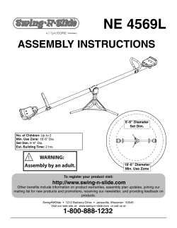 Swing-N-Slide See Saw Spinner Instructions