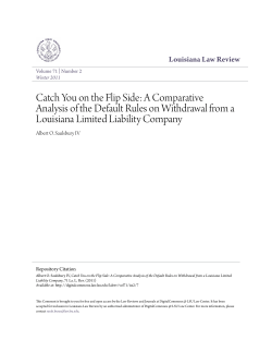 Catch You on the Flip Side: A Comparative Analysis of the Default