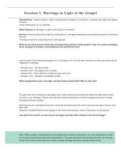 Introduction: Today`s session&mdash;which corresponds to Chapter 2 in