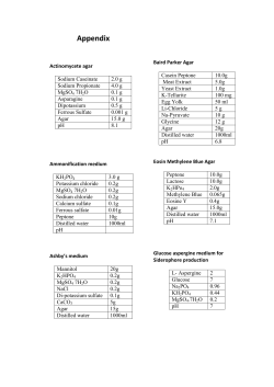 Appendix - Shodhganga