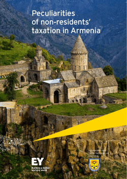 Peculiarities of non-residents` taxation in Armenia