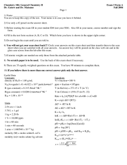 Sample Exam 3