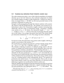 2.2 Gamma-ray emission from Galactic cosmic rays