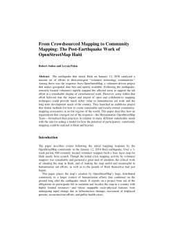 From Crowdsourced Mapping to Community Mapping