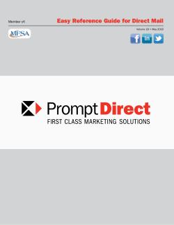Reference Guide for Direct Mail Vol 18 May
