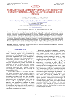 ontology-based lymphocyte population description using