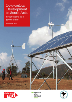 Low-carbon Development in South Asia
