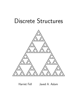 Discrete Structures - the David R. Cheriton School of Computer