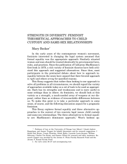 Feminist Theoretical Approaches to Child