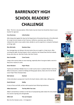 BARRENJOEY HIGH SCHOOL READERS` CHALLENGE