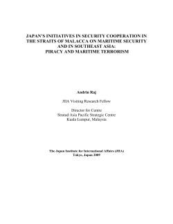 JAPAN`S INITIATIVES IN SECURITY COOPERATION IN THE