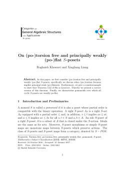 On (po-)torsion free and principally weakly (po-)flat S