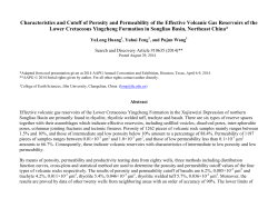 Characteristics and Cutoff of Porosity and Permeability