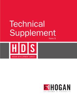 Technical Supplement
