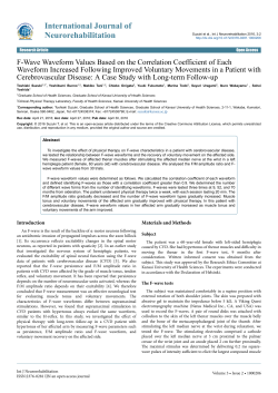F-Wave Waveform Values Based on the Correlation Coefficient of
