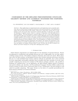Comparison of the deflated preconditioned conjugate gradient