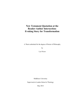 ew Testament Quotation at the Reader