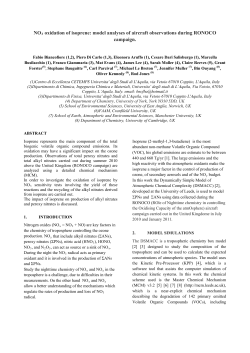 NO3 oxidation of isoprene: model analyses of aircraft observations