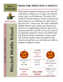 October - Mitchell Middle School