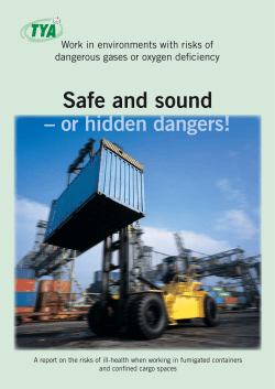 Safe and sound &ndash; or hidden dangers!