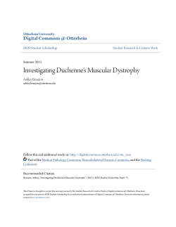 Investigating Duchenne`s Muscular Dystrophy