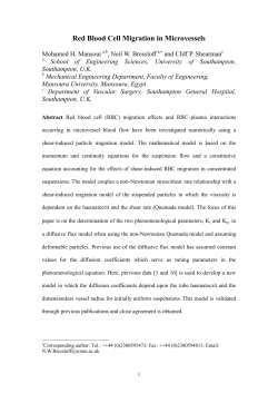 Red Blood Cell Migration in Microvessels