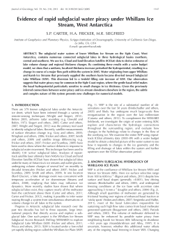 Evidence of rapid subglacial water piracy under Whillans Ice Stream